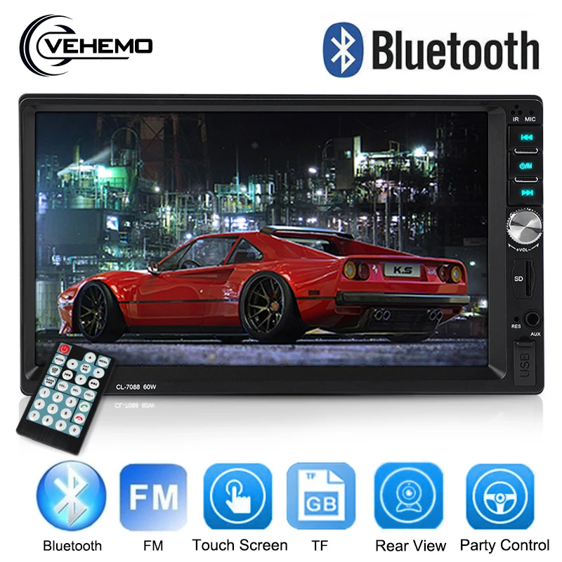Vehemo Bluetooth автомобильная аудио электроника для авто автомобиля MP5 1024*600 плеер