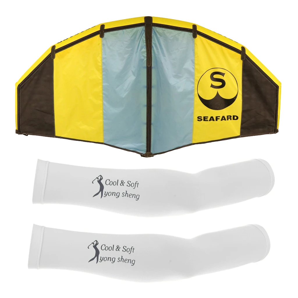 

Windsurfing Inflatable Kite Kitesurfing Wind Training Wing & UV Protect Sleeves Kitesurf Kiteboard for Men Women