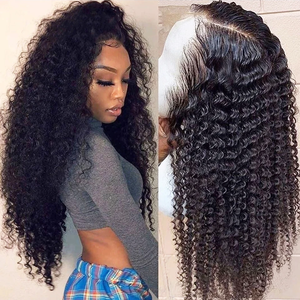 

FDX 30 32 Inch Kinky Curly Wig 13x6 HD Transparent Lace Front Human Hair Wigs 250% Remy Indian Hair 4x4 5x5 6x6 Lace Closure Wig