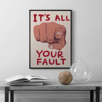 David Shrigley Penguin Tiger Whale Shell Cat Wall Art Prints Canvas Painting Nordic Poster Wall Pictures For Living Room Decor 2