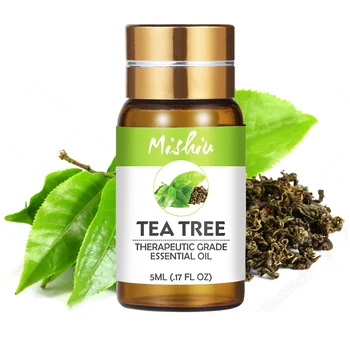 

Mishiu Tea Tree Essential Oil Pure Aromatherapy Diffusers Oil Emotional balance Air Fresh Fragrance Natural Body Oil 5ML