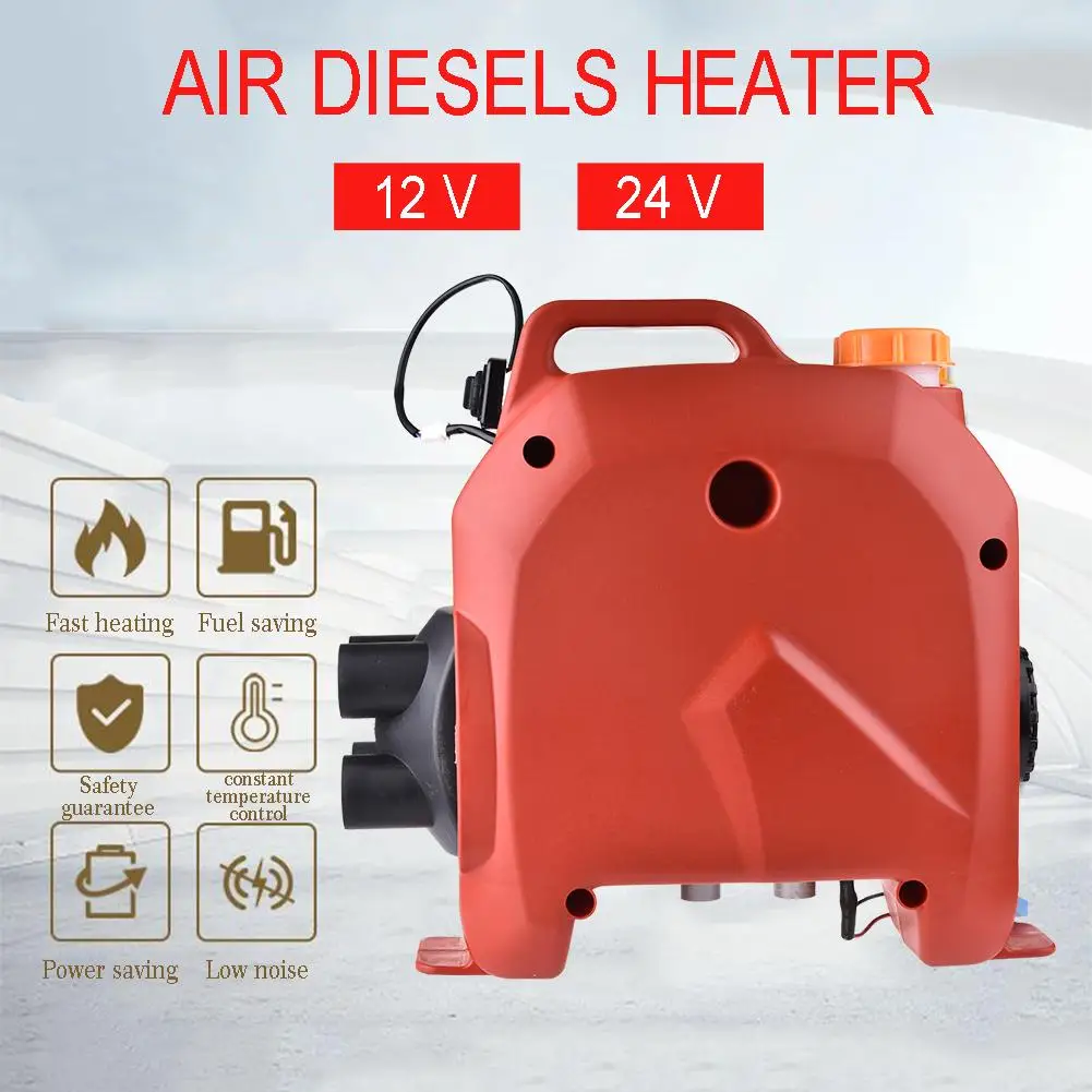 Online 5KW de aparcamiento de coche calentador de combustible 12V 12 V 24 V aire calentador diesel para barcos RV camiones autobuses furgonetas alquiler de coches calentador de aire