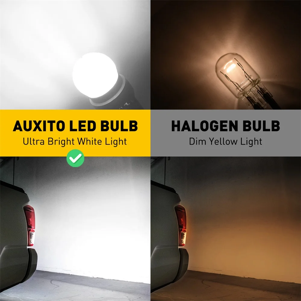 AUXITO 2Pcs T20 LED 7440 WY21W W21W LED  7443 W21/5W LED      ڵ ȣ     