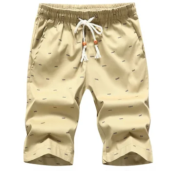

2020 summer men's beach leisure printed cotton shorts teenagers with short pants