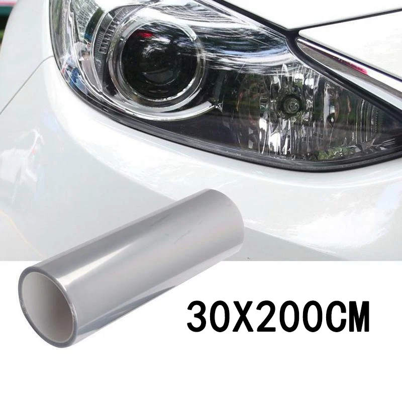 

1pc Transparent 30*200cm Car Headlight Lamp Protector Film DIY Vinyl Wrap Sheet Auto Headlight Protective Film Stickers