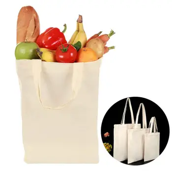 

Unisex Blank Reusable DIY Paint Canvas Tote Bag Shopping Shoulder Pouch Handbag