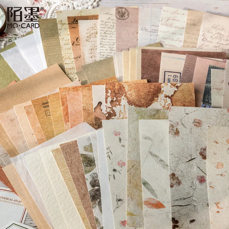 레트로 글자 시트, 재료 종이, 정크 저널 플래너, 스크랩북 빈티지 장식 Diy 공예 배경 종이, 30 개