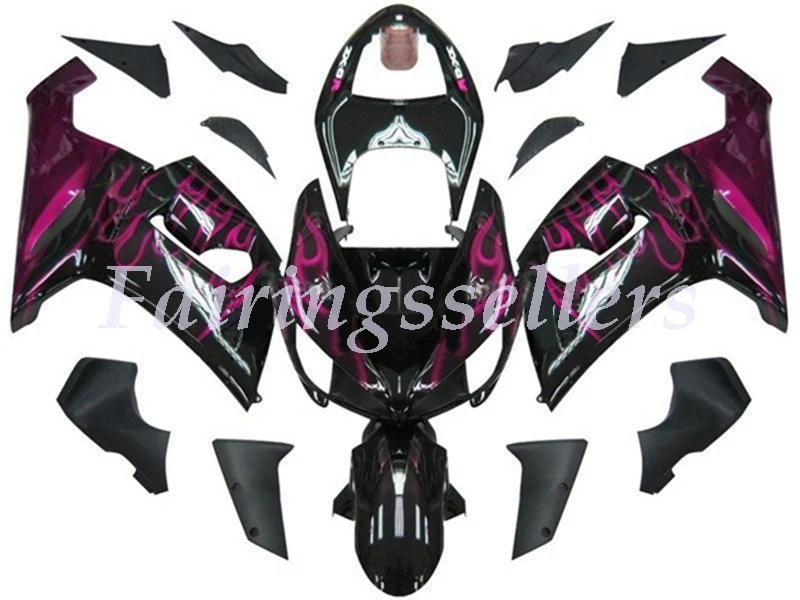 Kawasaki ZX6R 636 Black & Purple Flame Ninja (2005-2006)