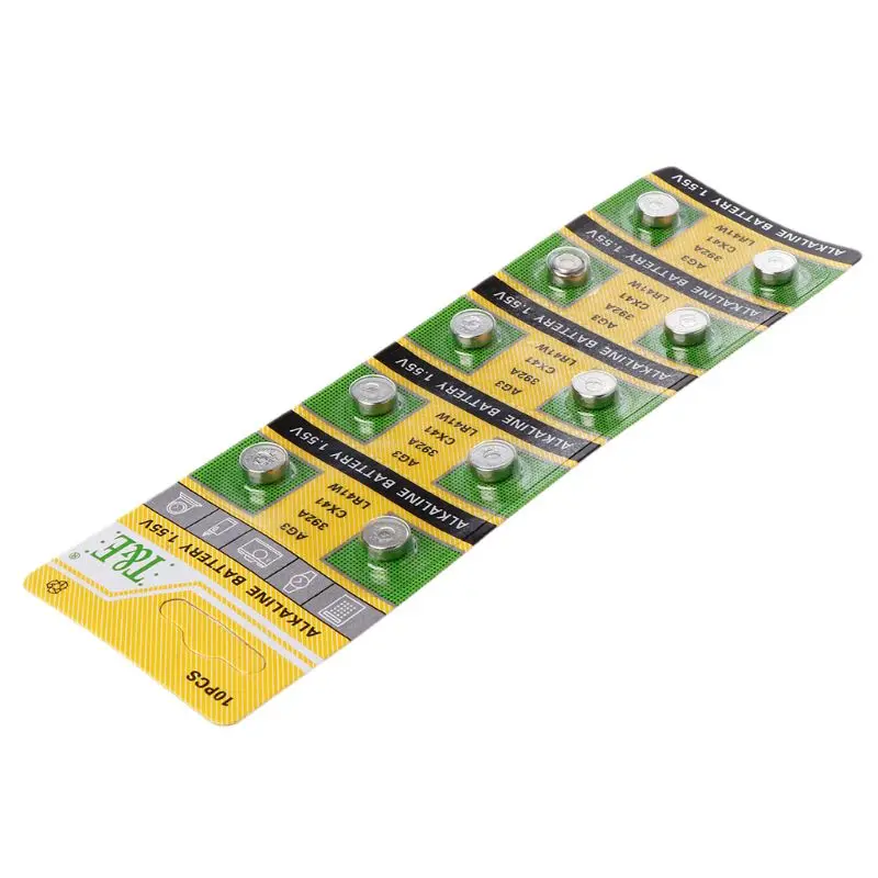 Ячейки щелочной Батарея аккумулятора кнопочного типа SR41 192 L736 384 SR41SW CX41 LR41 392 цепь Лампы Палец светильник Часы игрушки пульт дистанционного управления