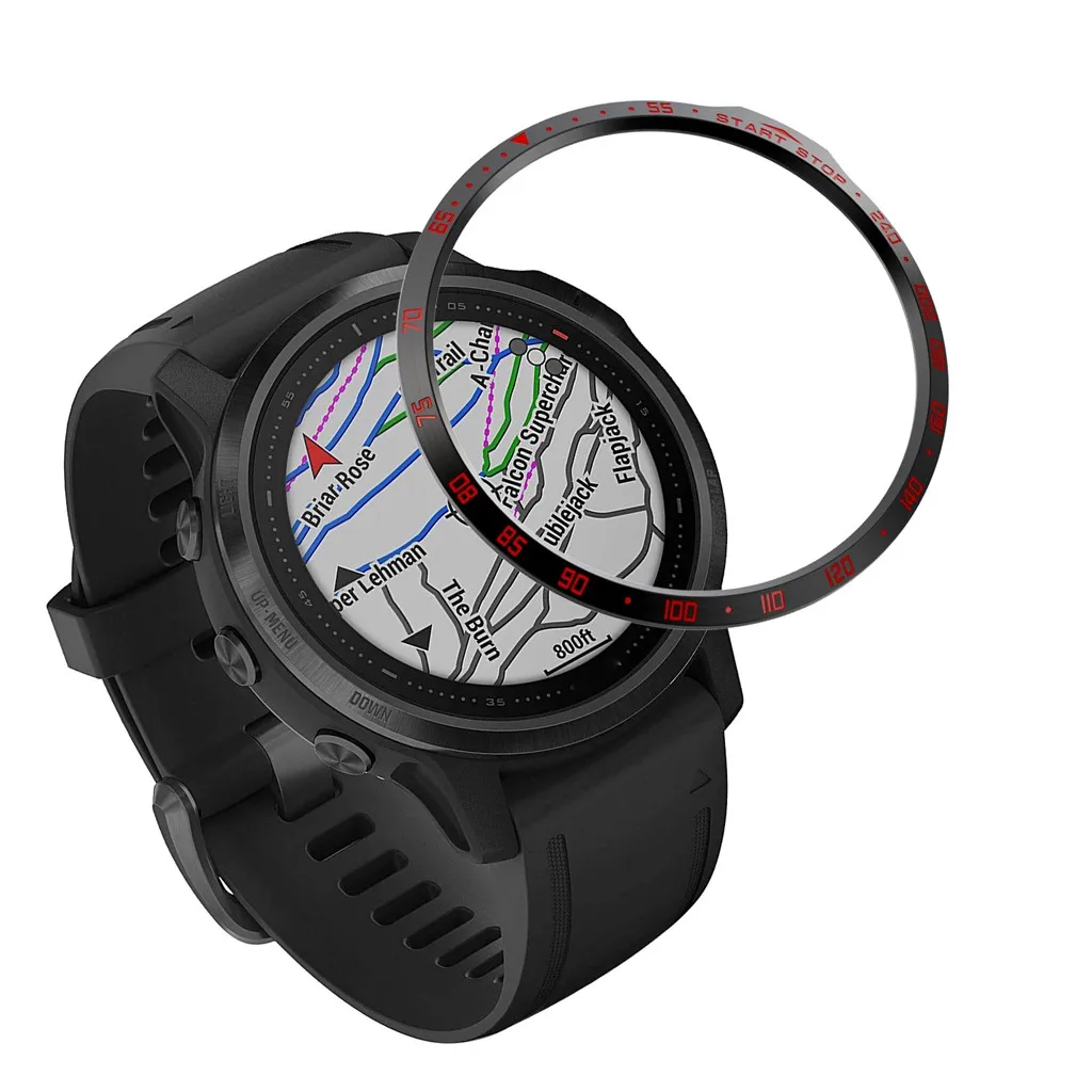 Для Garmin Fenix 6s весы часы кольцо клейкая крышка против царапин нержавеющая сталь