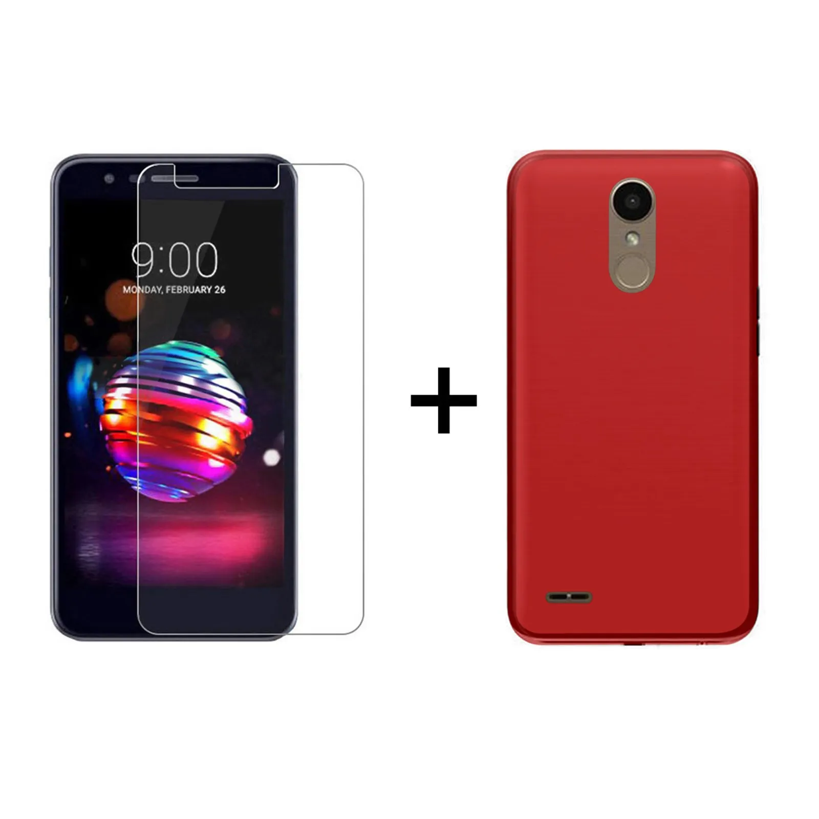 TBOC Упаковка: чехол из гелевого ТПУ+ Защитная пленка для экрана для LG K10()(5,") Силиконовая ультратонкая Гибкая устойчивая стук Caidas