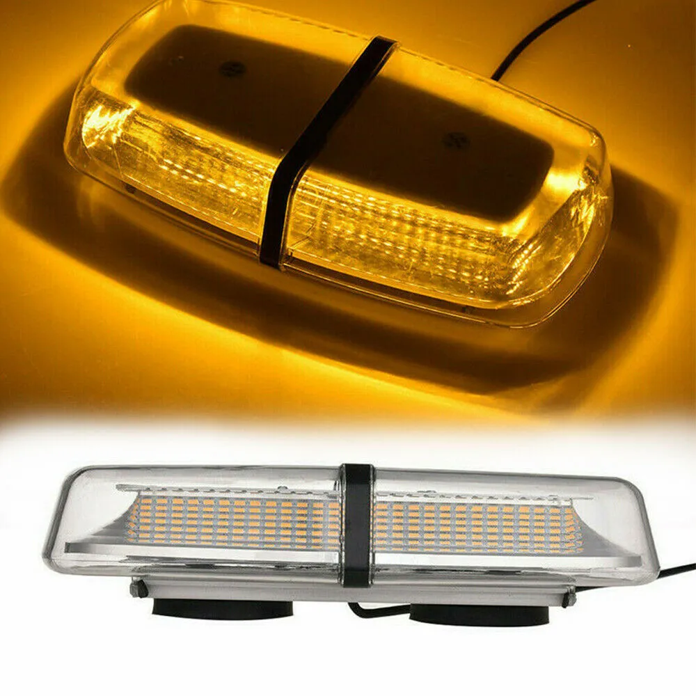 

72LED Stroboscopes For Auto Emergency Light 24v 12v Stroboscope Orange Flashing Light Strobe Lights Roof Truck Warning Light