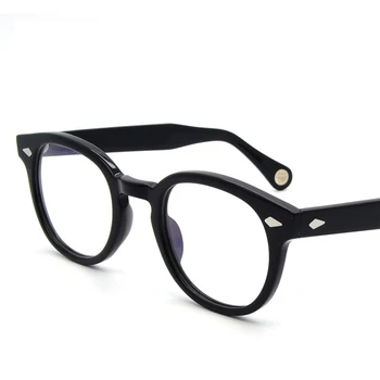 

Acetate Transparent Clear Glasses Men Women Vintage Round Glasses Frame Optical Myopia Prescription Eyeglasses Frames Eyewear