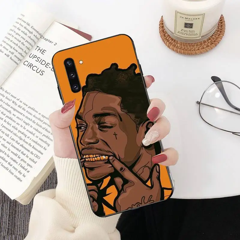 PENGHUWAN Kodak Black Rapper Soft Silicone Black Phone Case For Samsung Galaxy J7 J8 J6 Plus 2018 Prime Note 7 8 9 10 pro