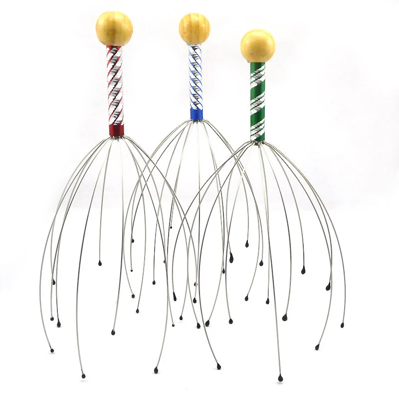 1pc Head Massager Neck Massage Octopus Scalp Stress Relax Spa Relieve
