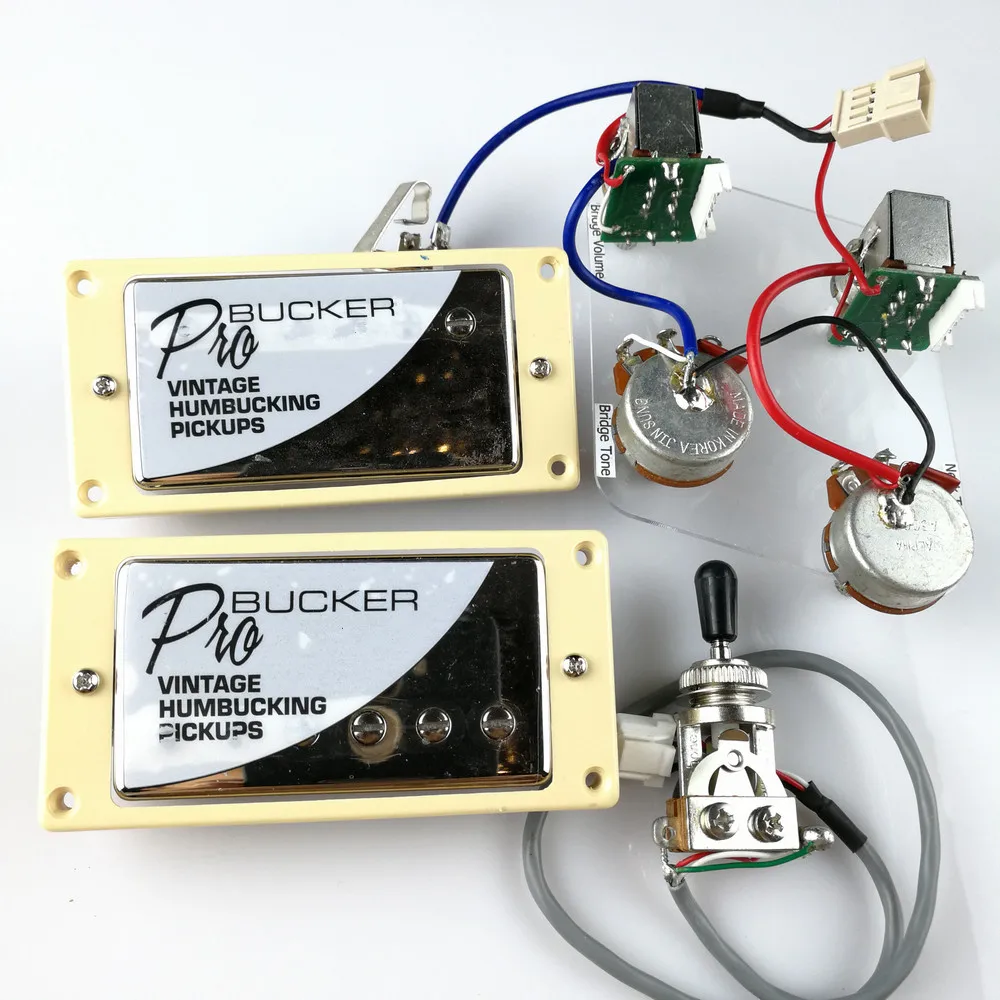 1 компл. Хромированный LP Стандартный ProBucker N и B электрогитара хамбакер пикапы с