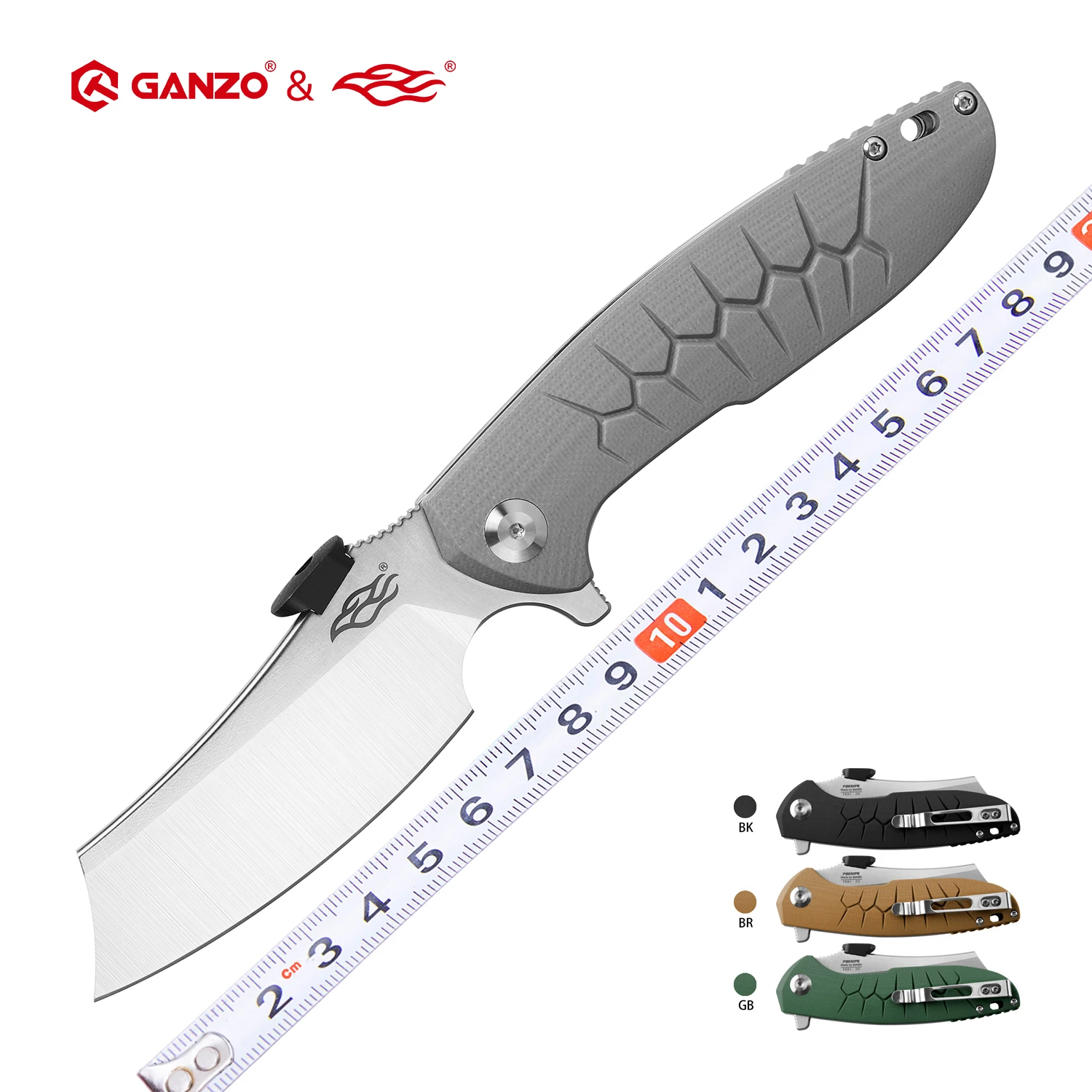 Складной нож FH81 FB Firebird GANZO 60HRC ручка из лезвия D2 и G10 тактический резец для кемпинга
