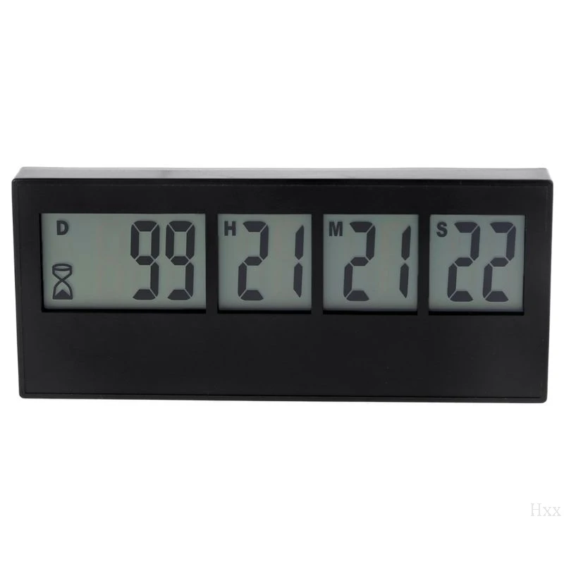 9FF100275-BK 999 Days Countdown Clock LCD Digital Screen Kitchen Timer Event Reminder For Wedding Retirement Lab Cooking Kitchen Watering - Цвет: 9FF100275-BK