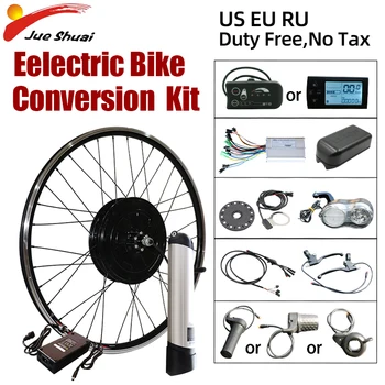 

E bike Conversion kit electrico Motor Front/Rear Battery LCD/LED Kettle Battery Waterproof Motor Electric Bike kit