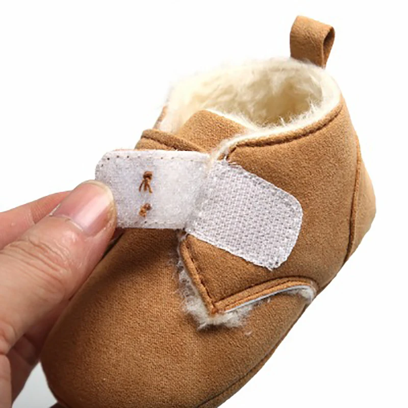 New Winter Baby Shoes First Walkers Non-slip Infants Kids Boots Shoes Newborn Baby Girls Boys Shoes Warm Thicken