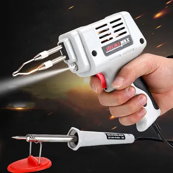 

100W Soldering Gun Kit Set Heat-resisting ABS Hand Welding Tool Copper Core Quick Heating Electrical Soldering Iron Guns Device