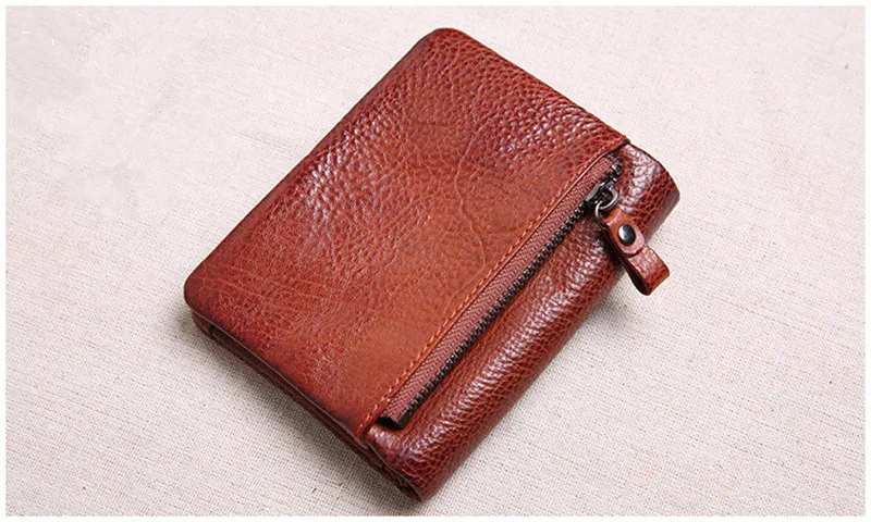 PNDME echtem leder männer kurze kleine geldbörse mode vintage natürliche echt rindsleder karte halter frauen brieftasche student geldbörse – Detail 20