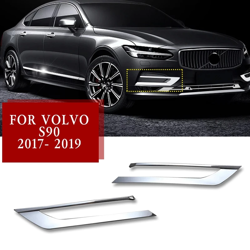 2 шт. хромированные передние противотуманные фары pcmos ABS для Volvo S90 2017- 2019 |