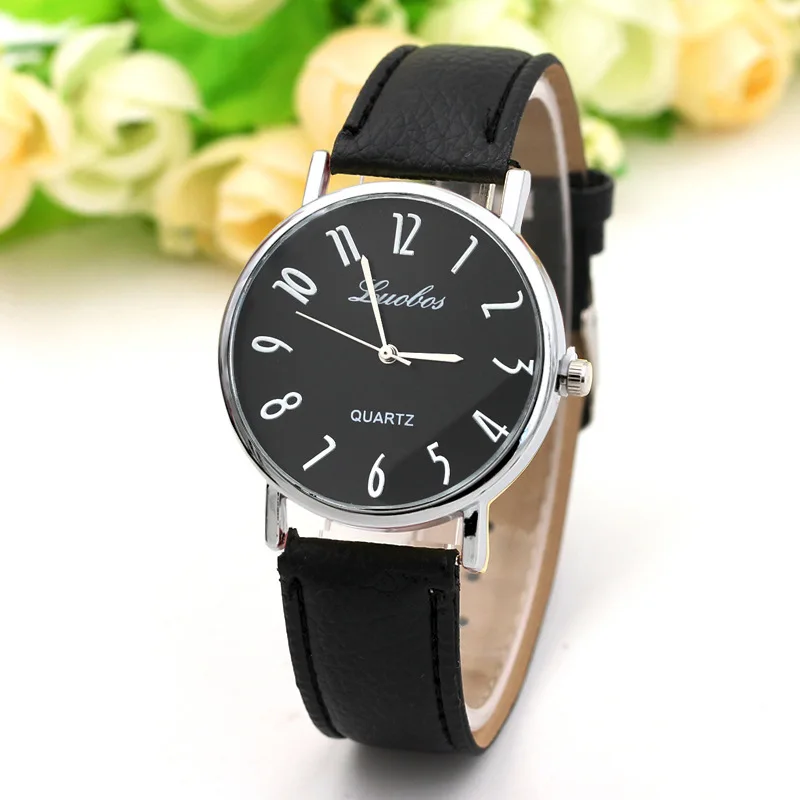 

New Style Europe And America-Style Wrist Watch Students Simple with Numbers Surface Watch Hot Selling