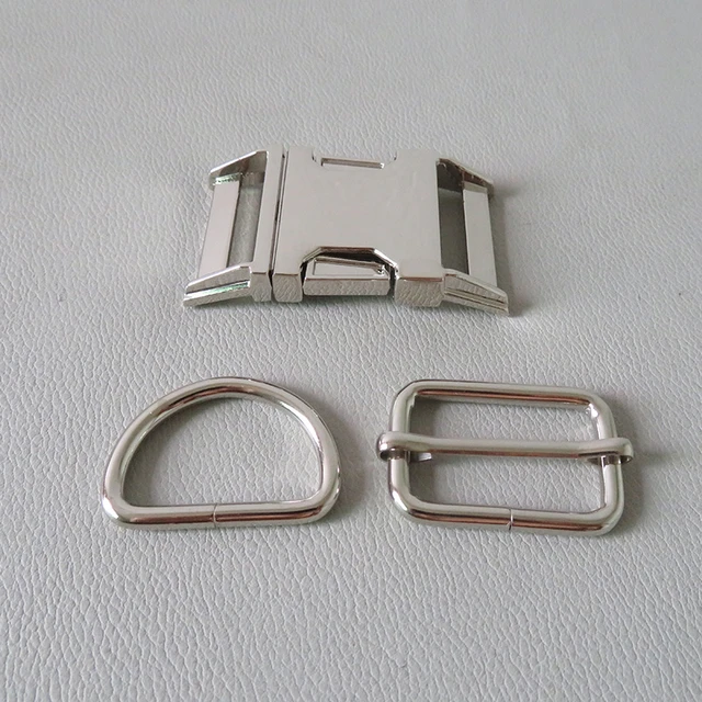 dog collar buckles  Silver metal dog collar buckles hardware