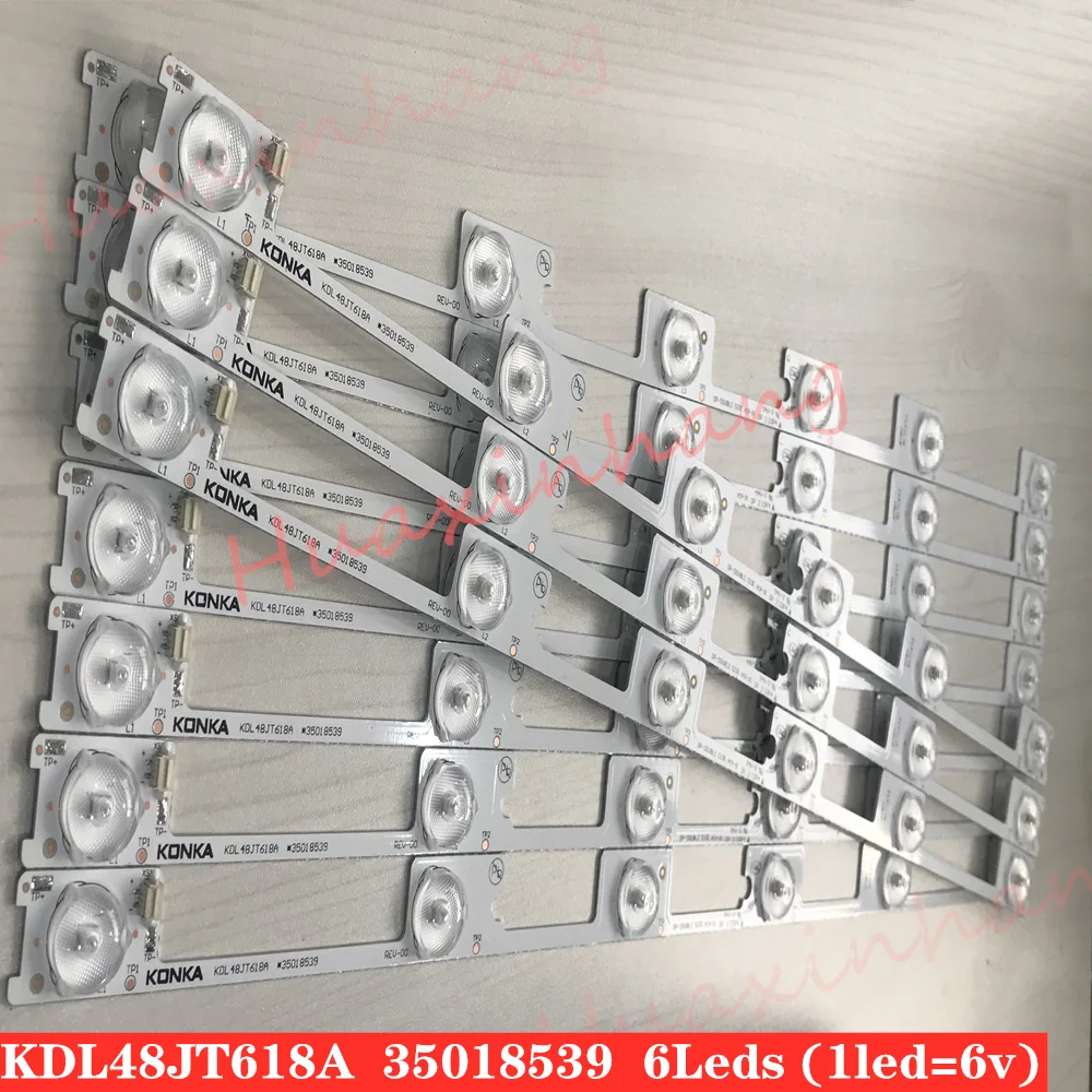 80pcs/lot new good quality LED backlight bar strip for KONKA KDL48JT618A/KDL48SS618U 35018539 6 LEDS(6V