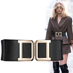 Elastic Corset Belt Women Luxury Belts For Dresses Plus Size Stretch Cummerbunds Wide Waist Ceinture Femme Easy Cintos Strap