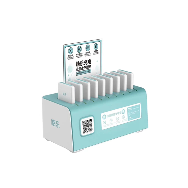US $450.00 New Sharing Power Bank 9 Ports Scanning Code Advertising Power Bank Wireless Charger Rental Charging Station