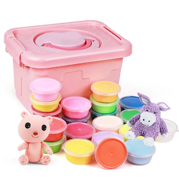 

12/24 Colors DIY Slime Soft Clay Plasticine Polymer Light Clay Modeling Play Dough Clay Educational toys for children Kids Gift