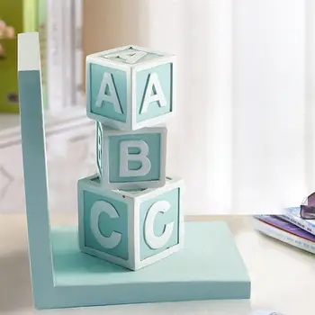 

1 Pair of Creative Resin Bookends Simple Style Book Frame Book Organiser