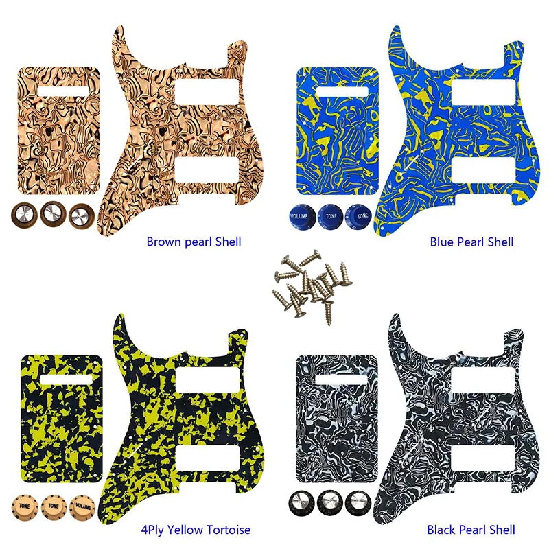 

Great Quality Guitar Parts 2P90 Strat Guitar PICKGUARD No Control Hole For Left Hand US 11Screw Holes & Back Plate& Control Knob