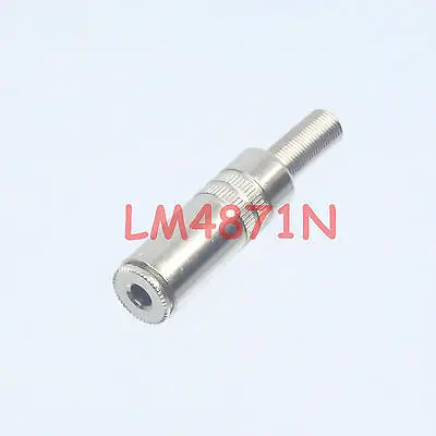 

DHL/EMS 100 LOTS 1pc 3.5mm 1/8" Stereo female jack Audio 4-6mm Cable TRS Adapter Connector DIY Ni -d2