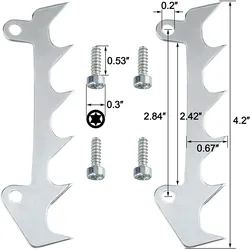 2Pcs Bumper Spike Felling Dog & Screw for Stihl MS170 MS180 MS200 MS201 MS210 MS230 MS250 MS171 MS181 MS211 017 018 020 Chainsaw