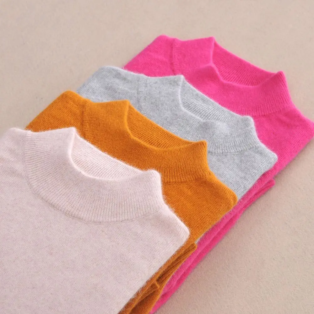 

High Quality Soft Sweater Women Candy Color Turtleneck Pullovers Ladies Casual Basic Jumpers Autumn Winter Warm Slim Sweater