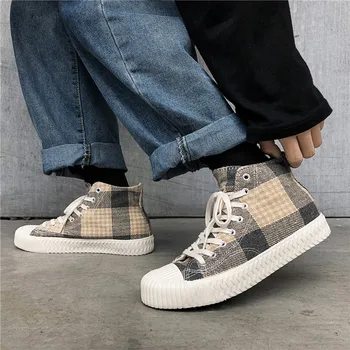

2019 new summer casual ultra light canvas graffiti handmade zapatos de hombre breathable 39-44 men's shoes sports sneakers