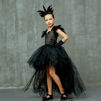 

Black Unicorn Tutu Dress Girls Halloween Costume Elegant Baby Ball Gown Carnival Cosplay Fancy Pony Dress Nina Vestidos Disfraz