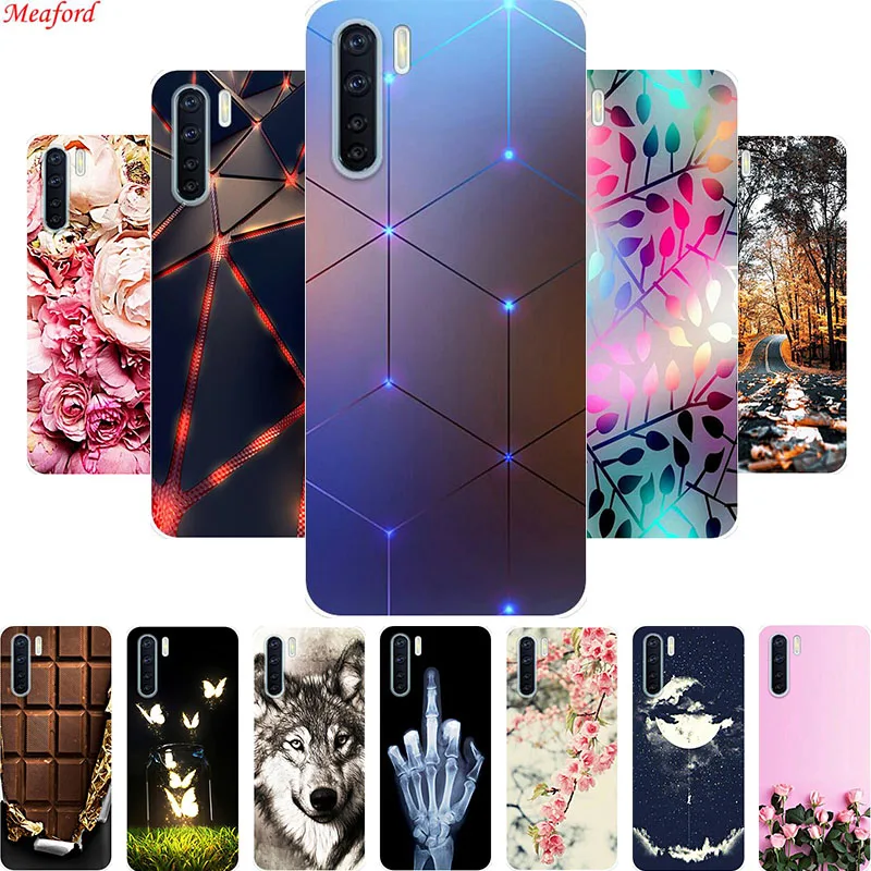 Популярный чехол для OPPO A91 2019 силиконовый мягкий из ТПУ задняя крышка F15 чехлы