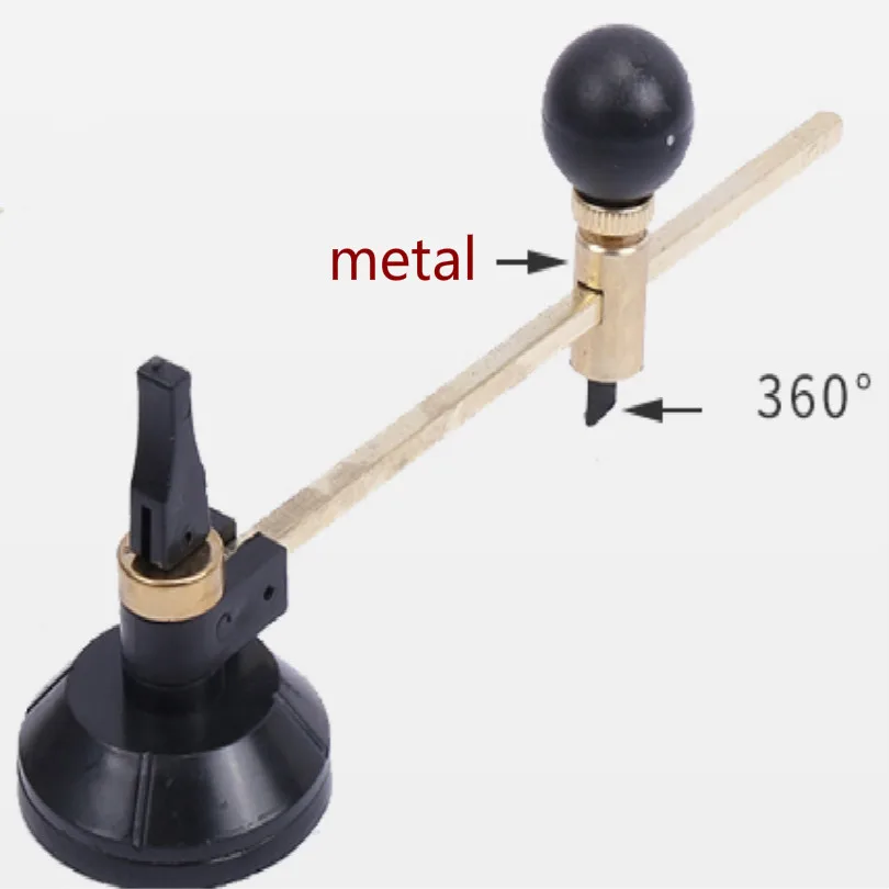 for diameter 8-40cm Стеклорез круглый станок для резки стекла glasscutter 360 ° диаметр головки 8-60 см - Цвет: for diameter 8-40cm