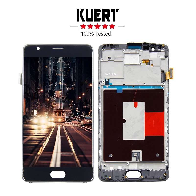 

Free Shipping For Oneplus 3 A3000 A3003 Touch Screen Digitizer LCD Display Assembly Frame + Tools