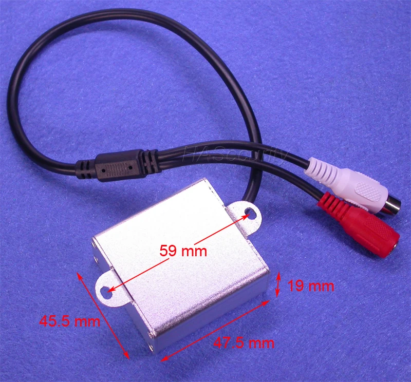 Звуковой Монитор коробка, стильный микрофон с предусилителем для ip-камеры видеонаблюдения, регулируемый громкость