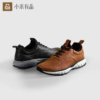 

Youpin Outdoor Men's Shoes 100% Genuine Leather Casual Sneaker Non-slip Sports Warm Men Shoes Waterproof Shoes Winter Esstial