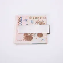 Металлический кошелек из нержавеющей стали зажим для банкнот