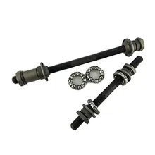 

Bicycle Wheel Hub Axle Steel Bike Rear Front Axle Set 145mm/108mm*9.5mm With 1/4 3/16 Balls Bicycle Repair Tool Accessories
