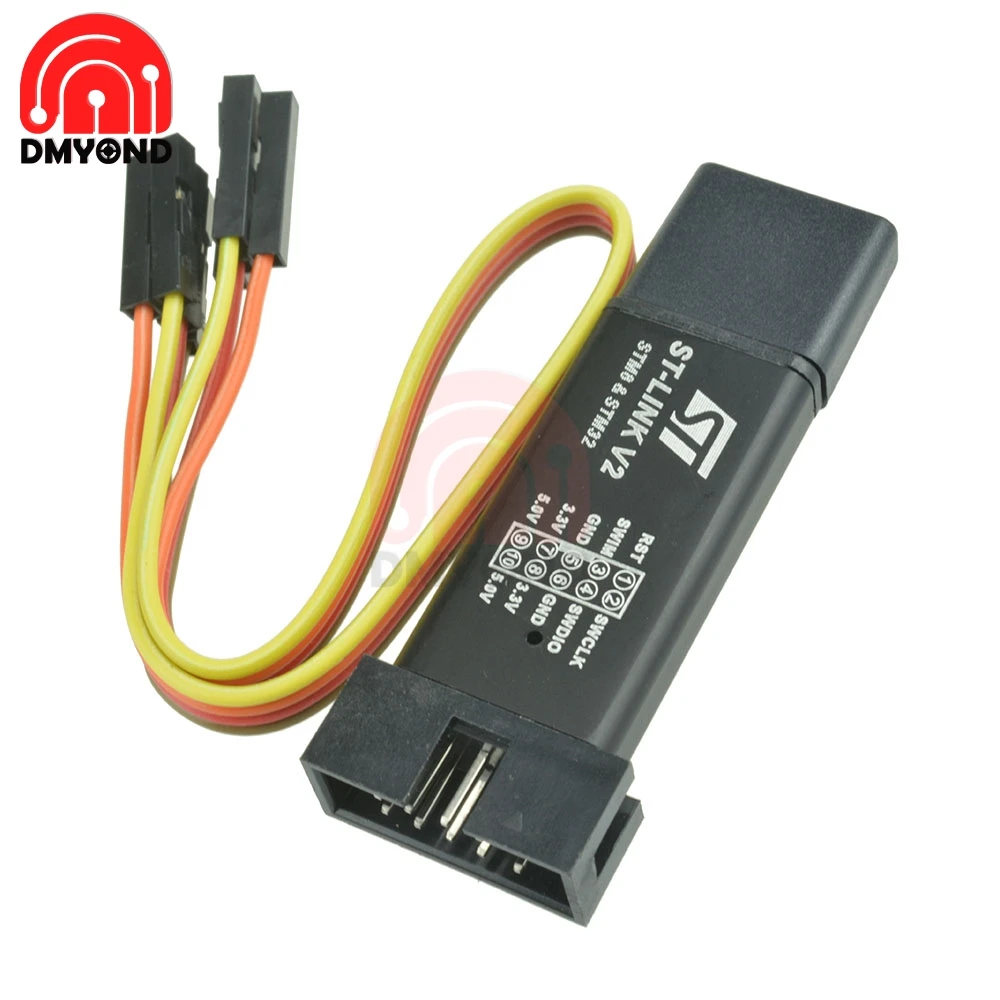 ST Link V2 Mini STM8 Simulator скачать программист Программирование с крышкой A41 DuPont кабель