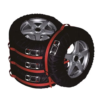 

4Pcs Car Spare Tire Cover Car Tires Storage Bag Vehicle Wheel Protector Tire Accessories