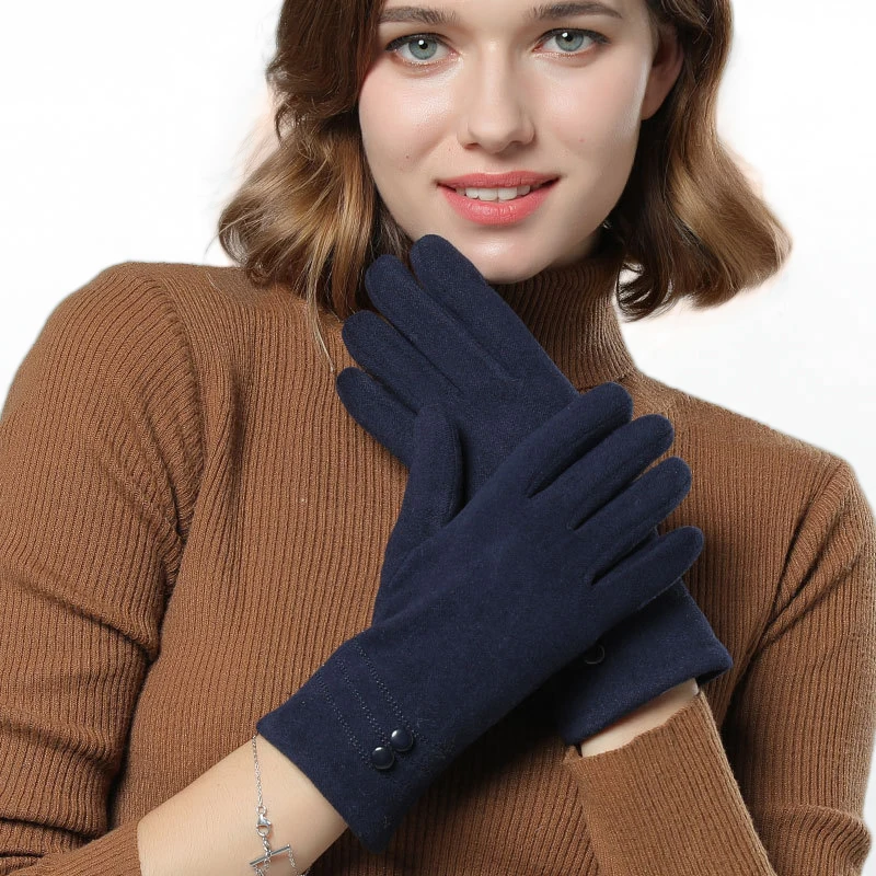 

Women Winter Touch Screen Gloves Autumn Warm thin knitted Gloves Wrist Mittens Driving Ski Windproof Glove gants femme